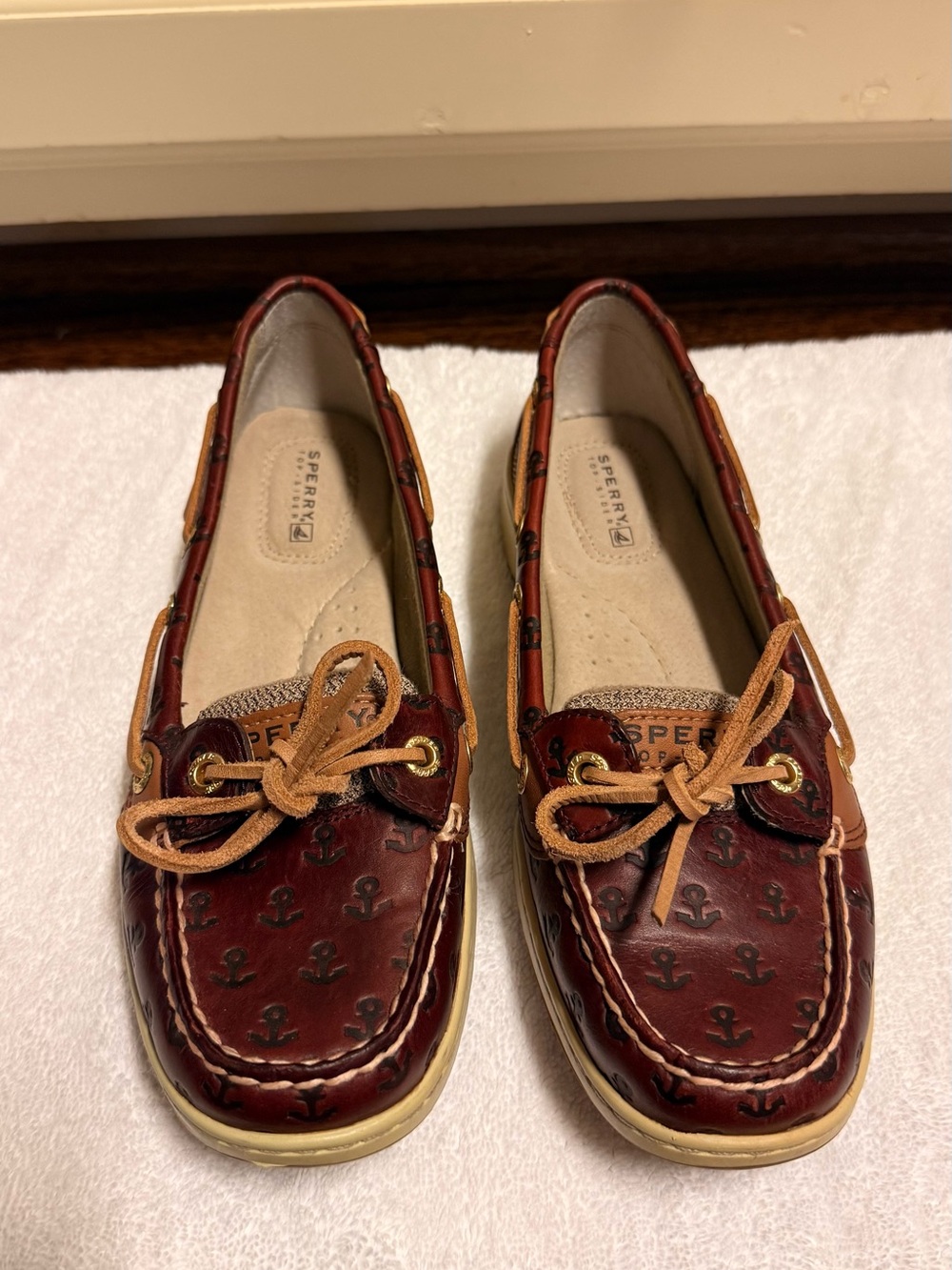 Sperry Brown and Tan Leather Boat Shoes - Picture 6 of 6